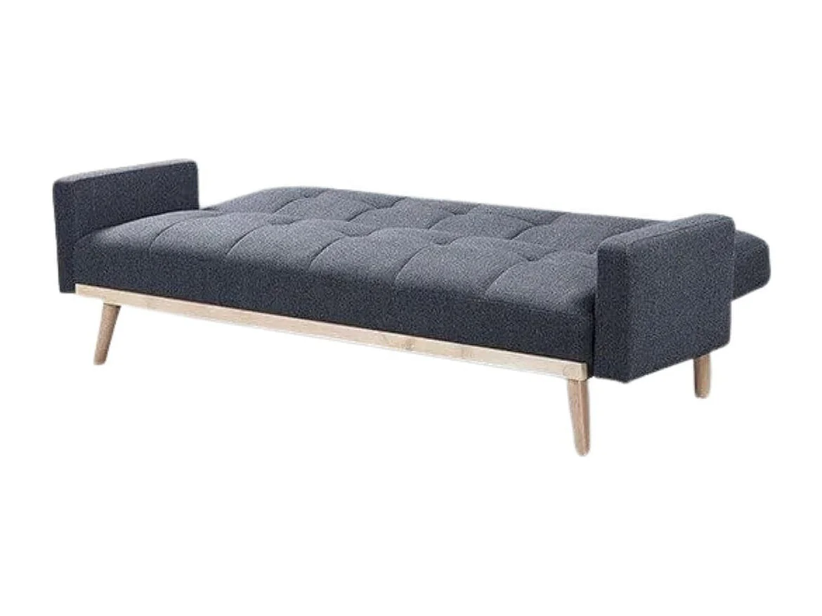 Sofá cama Toronto 3 plazas gris oscuro 79x206x76 cm