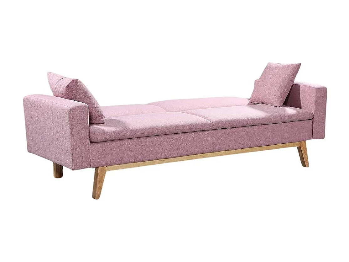 Sofá cama Indiana 2 plazas rosa 84x206x74 cm