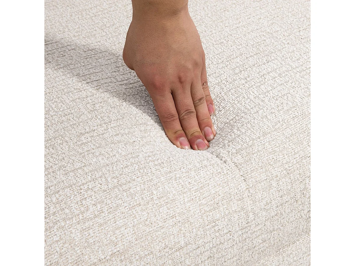 Sofá Compacto de 2 Lugares 'Velvet' em Bege - Design Elegante e Confortável para Pequenos Espaços