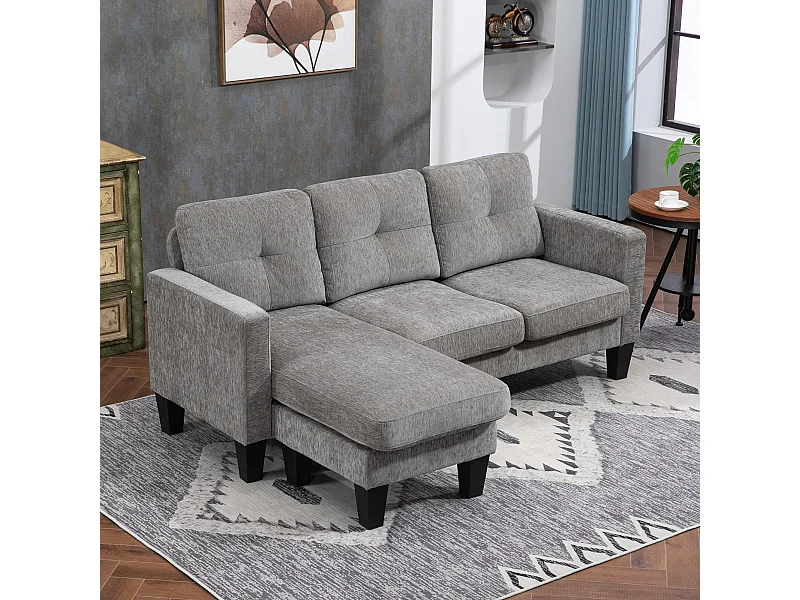 Sofá Chaise Longue Coimbra - Estilo Moderno e Conforto para Sua Sala de Estar