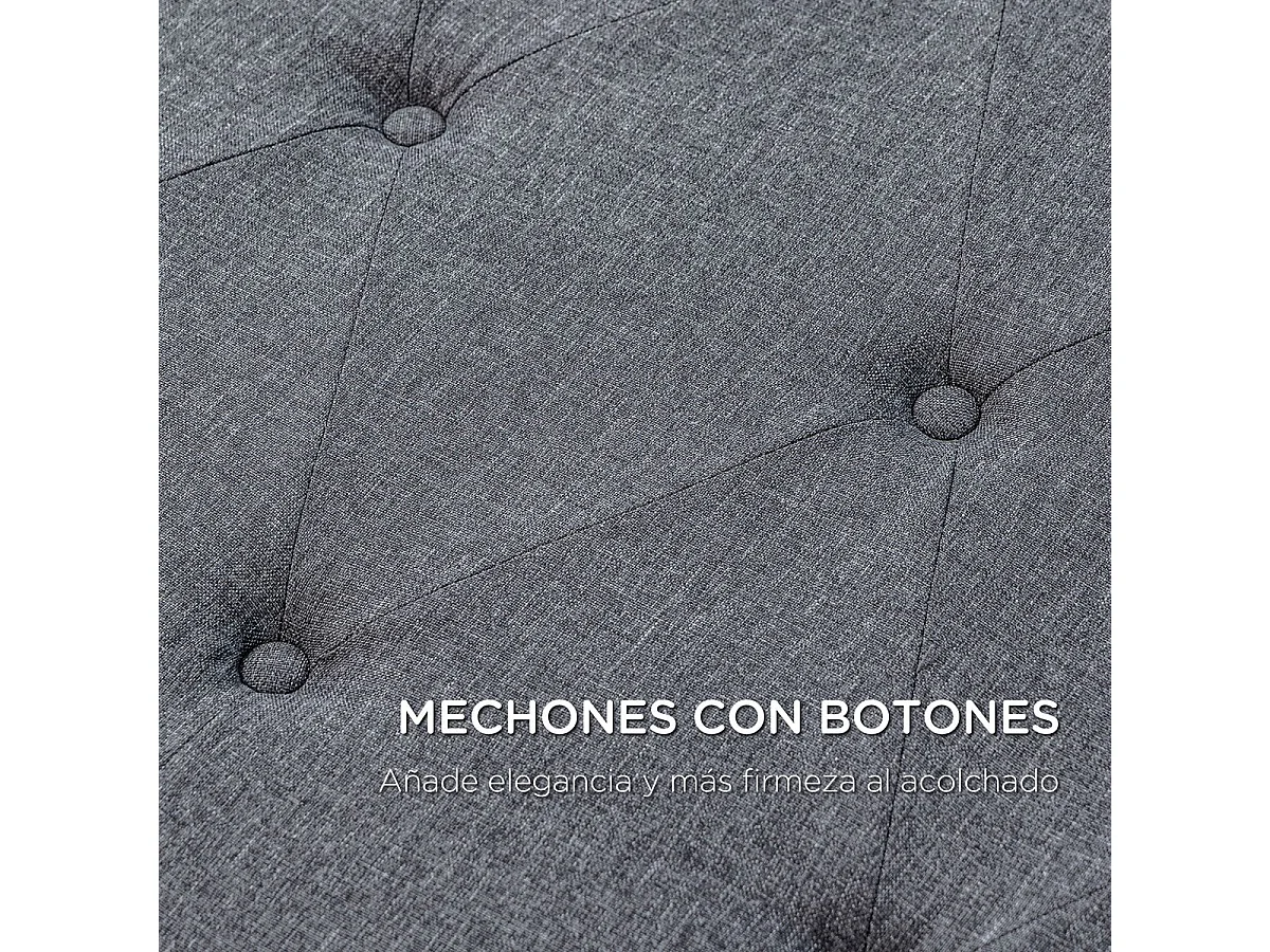 Cabeceira de Cama Estofada Grenoble 160cm em Linho - Versátil e Elegante