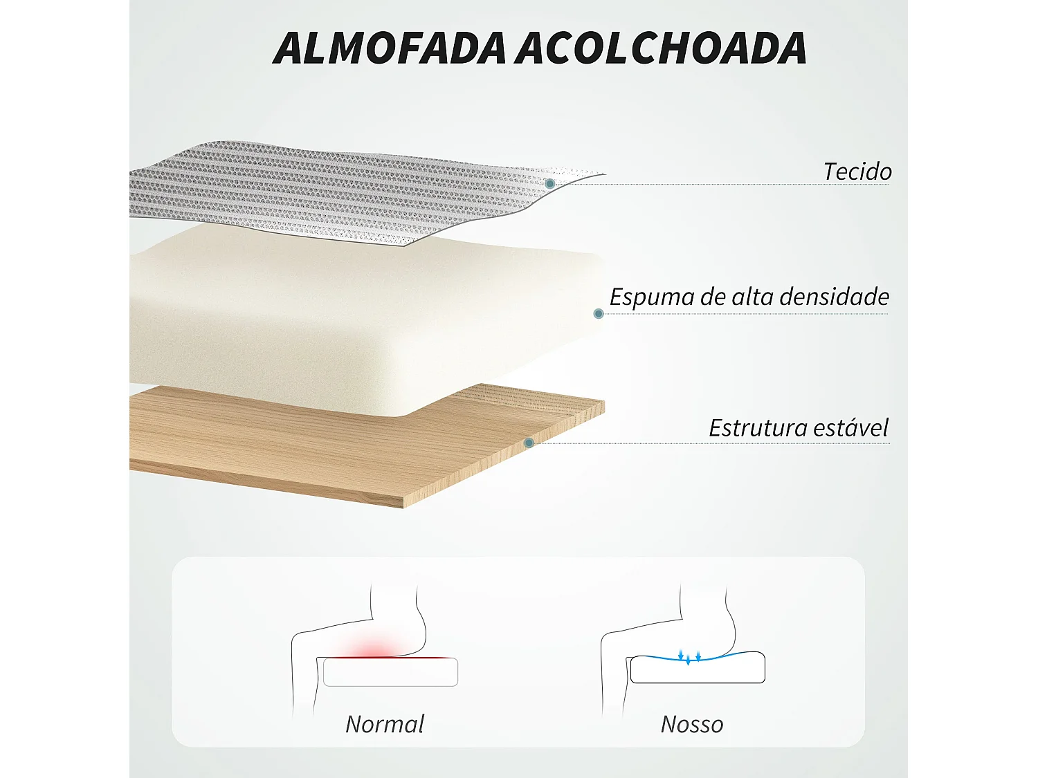 Cadeira de Escritório Giratória com Apoio de Cabeça e Suporte Lombar Ajustáveis - Modelo Cefalù em Cinza