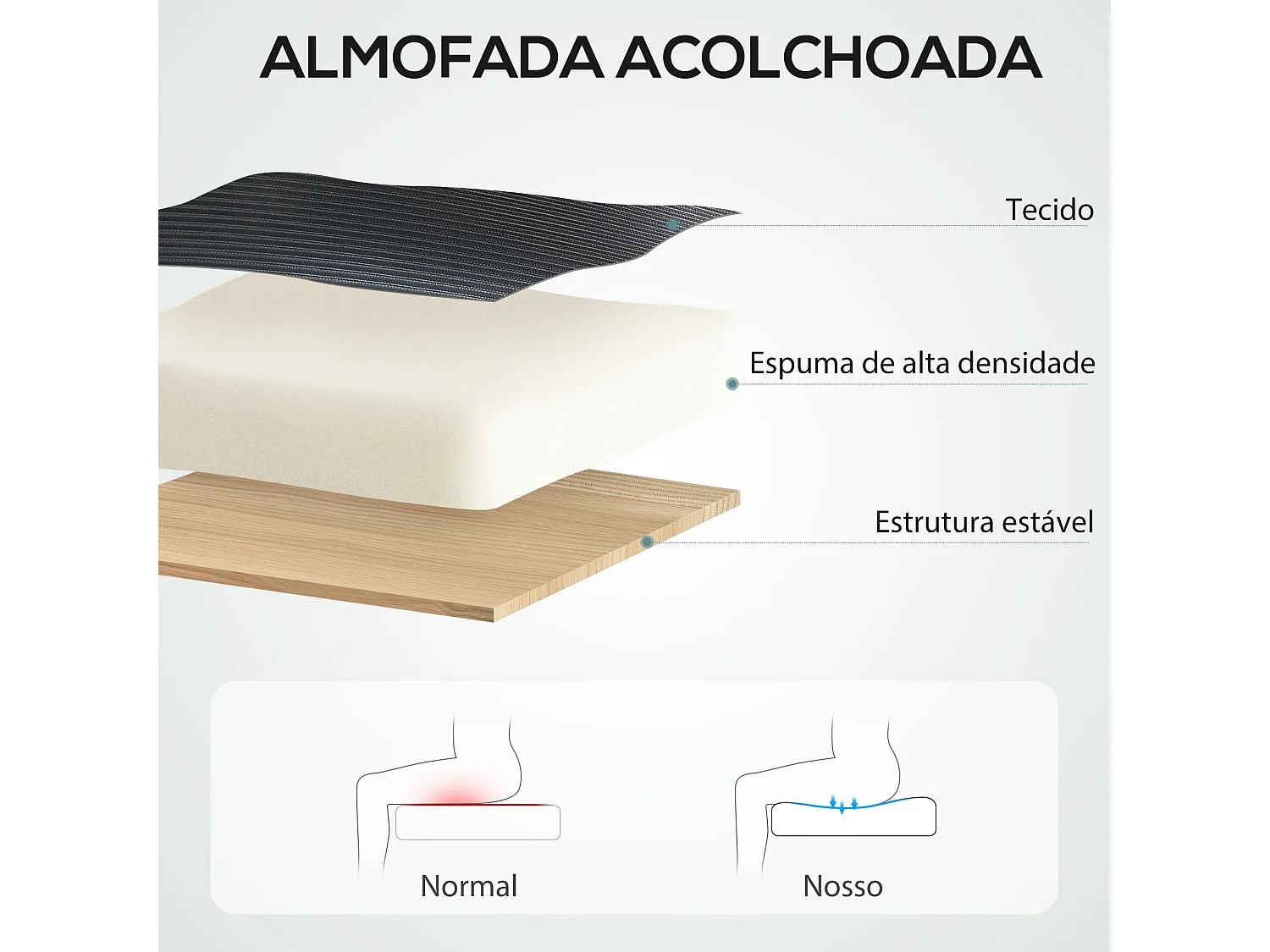 Cadeira de Escritório Giratória com Apoio Ajustável e Design Moderno em Preto