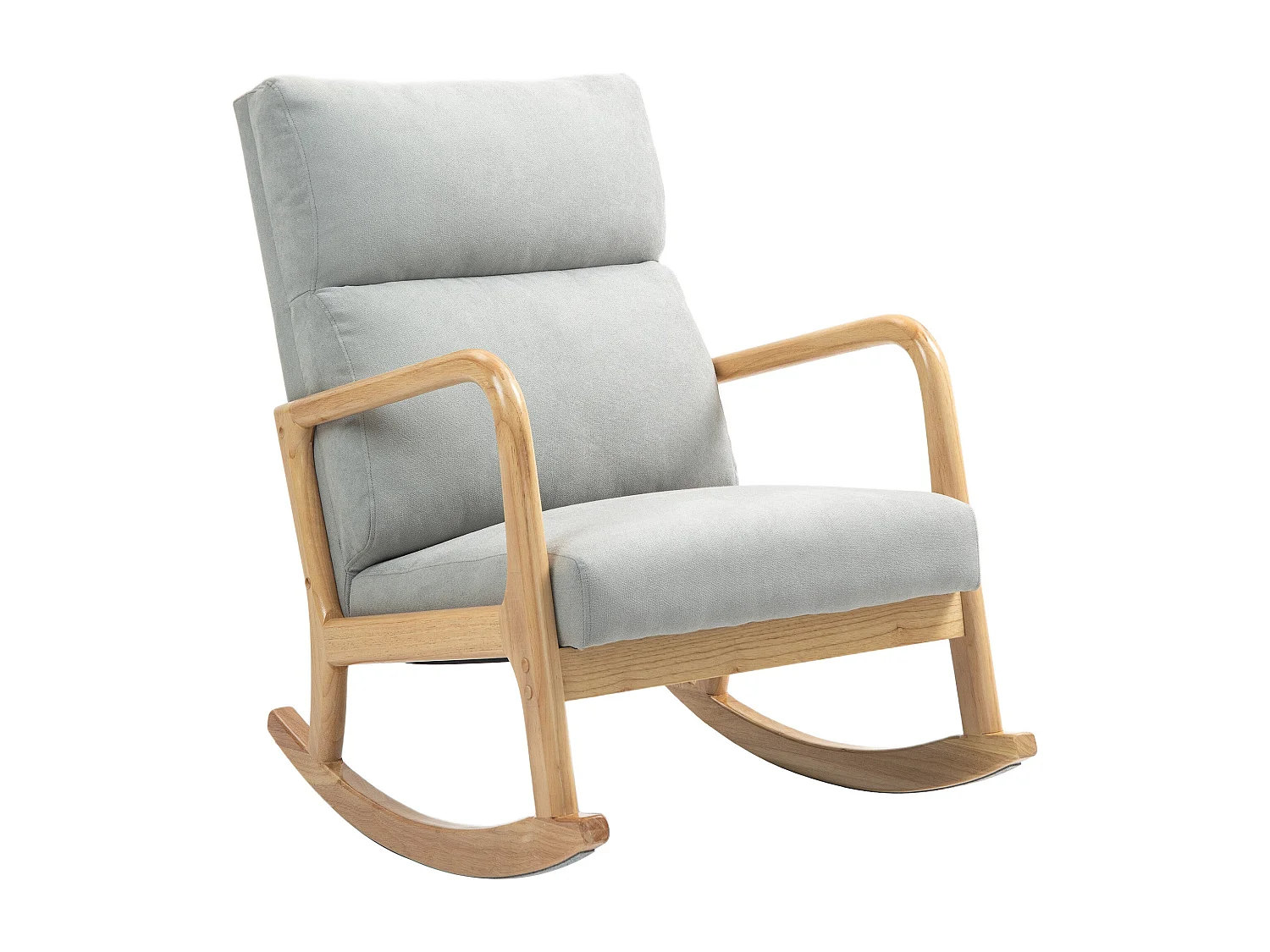 Poltrona Baloiço Estofada em Linho com Design Moderno e Conforto Superior para Sala e Dormitório