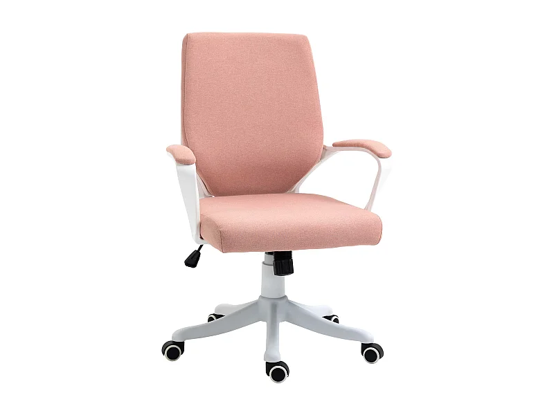 Silla de escritorio Bosque Vinsetto altura ajustable rosa 92-100x62x69 cm