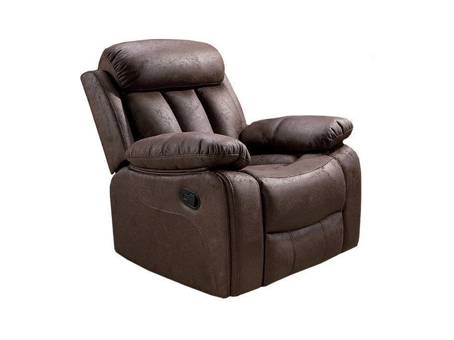 Sillón relax Madrid Deluxe 1 plaza marrón chocolate