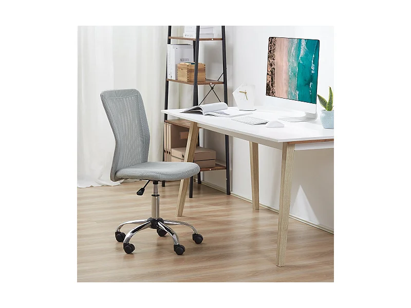 Silla de escritorio Licci Vinsetto giratoria gris 90-100x43x58 cm