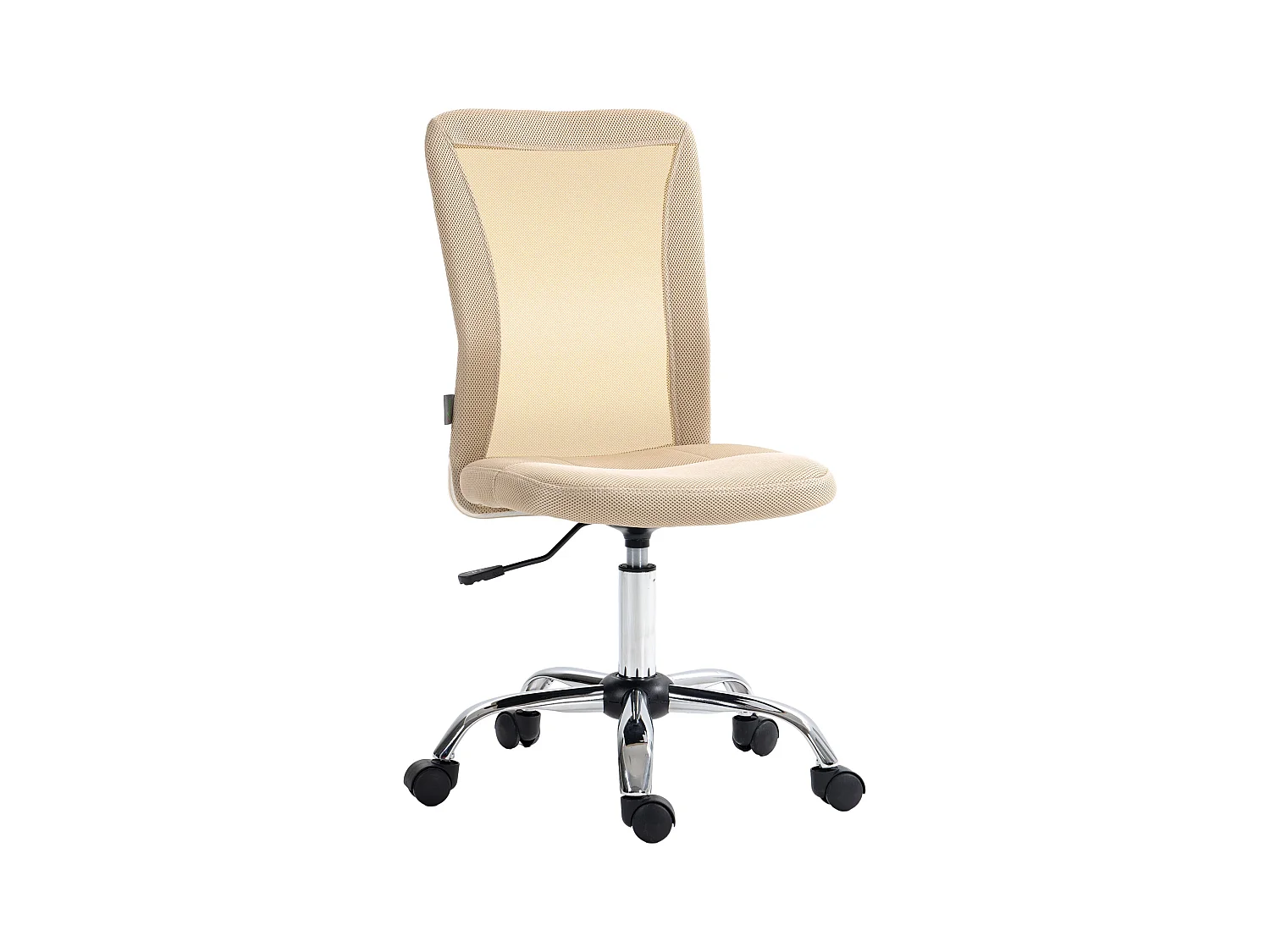 Silla de escritorio Licci Vinsetto altura ajustable beige 90-100x43x56 cm