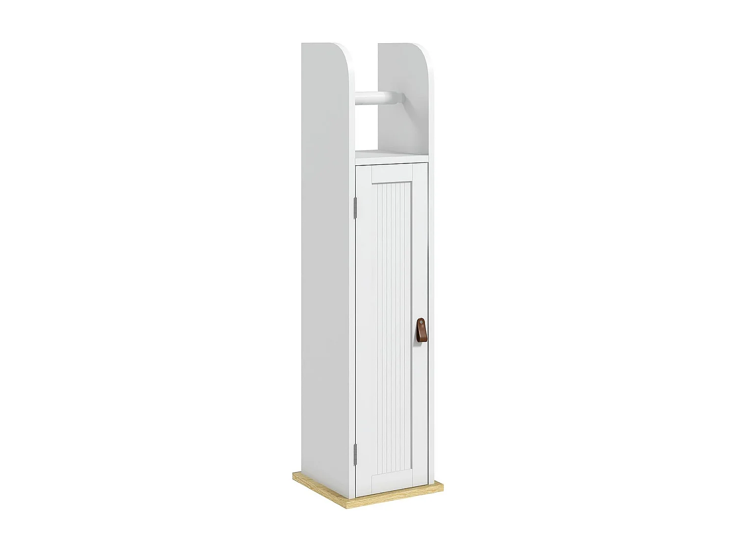 Columna portarrollos Siena Kleankin con puerta blanco 80x20x20 cm