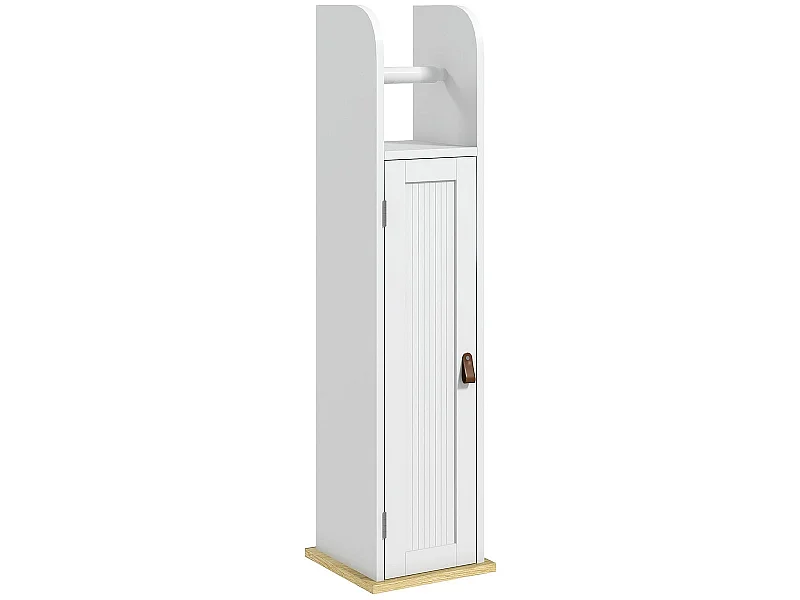 Columna portarrollos Siena Kleankin con puerta blanco 80x20x20 cm