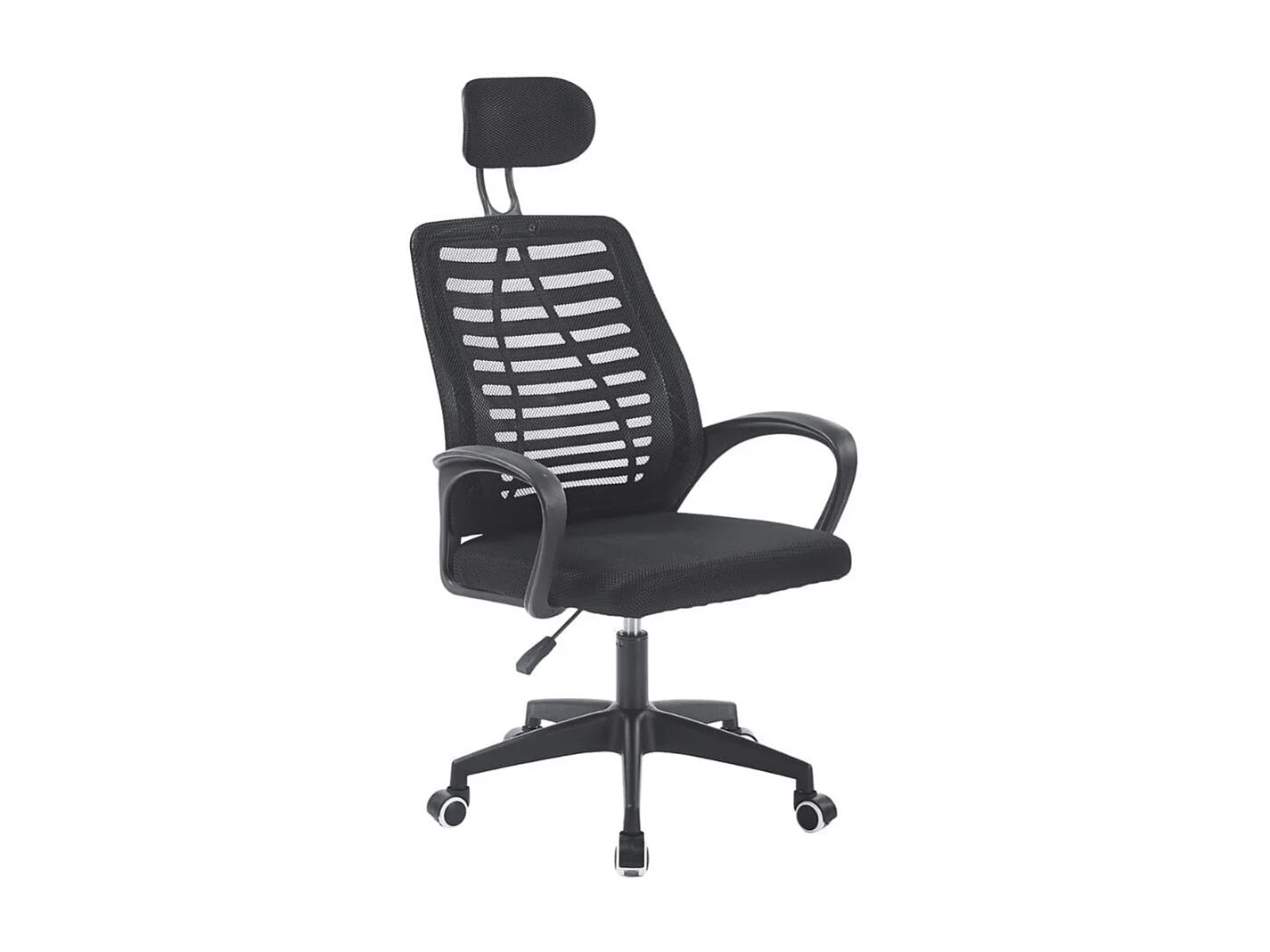 Silla de oficina Kneck reposacabezas regulable negro 106-116x58,5x56 cm Adec