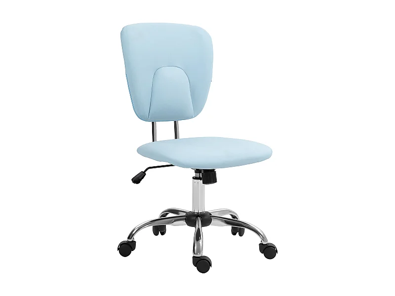 Silla de escritorio Sky Vinsetto altura regulable función basculante azul 87,5-96,5x50x54 cm