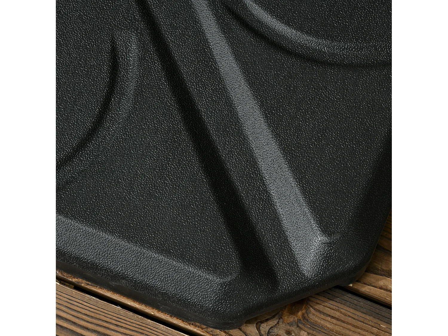 Base para sombrilla cruzada Kansas Outsunny 4 pesos rellenables negro 8,3x103x103 cm