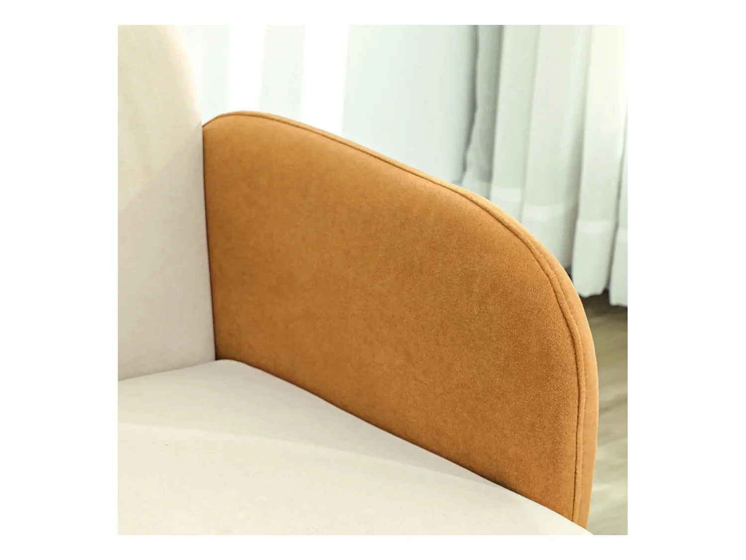 Butaca Club Homcom con reposabrazos beige 82x72x87 cm