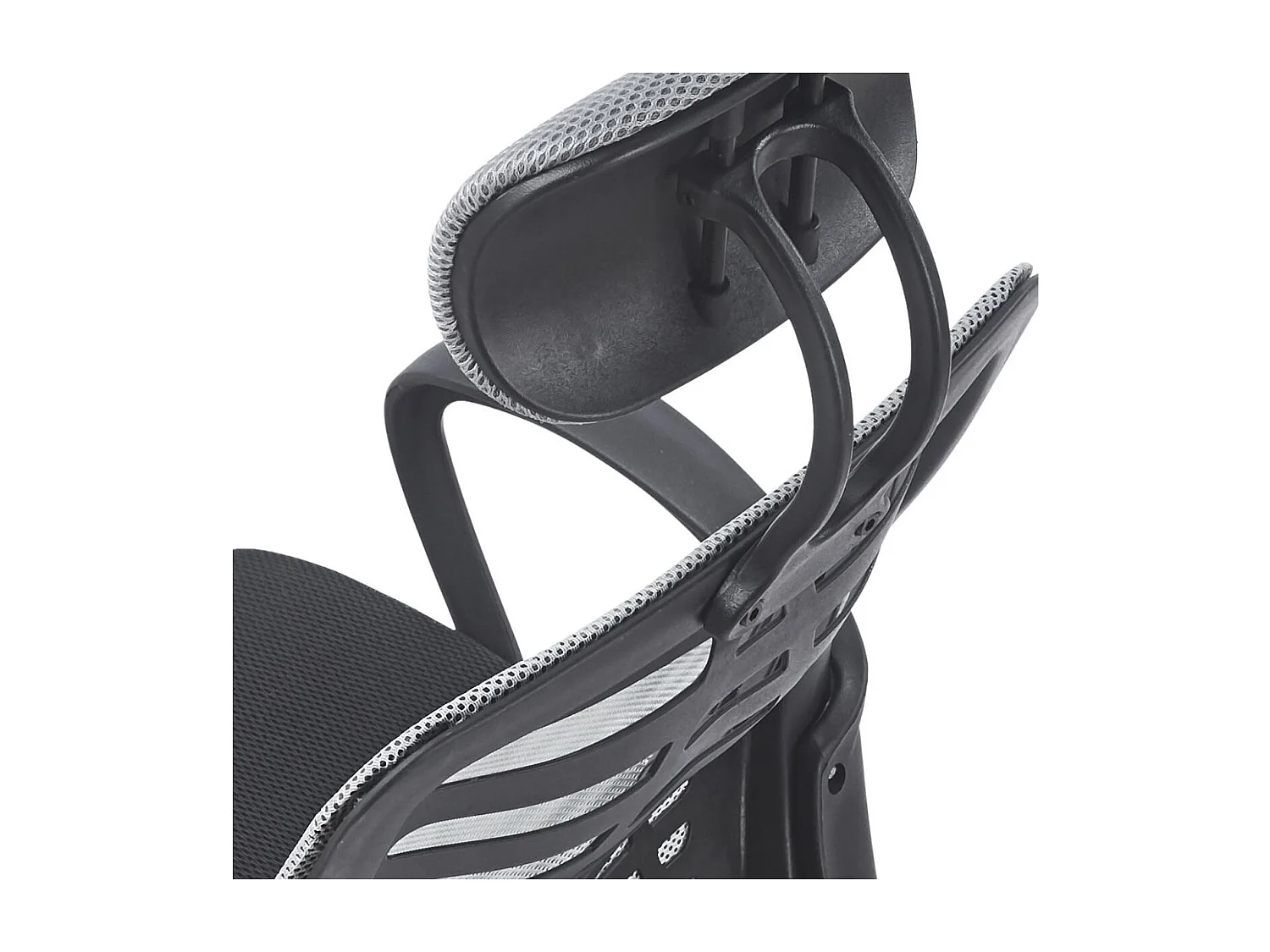 Silla de oficina Kneck reposacabezas regulable gris 106-116x58,5x56 cm Adec