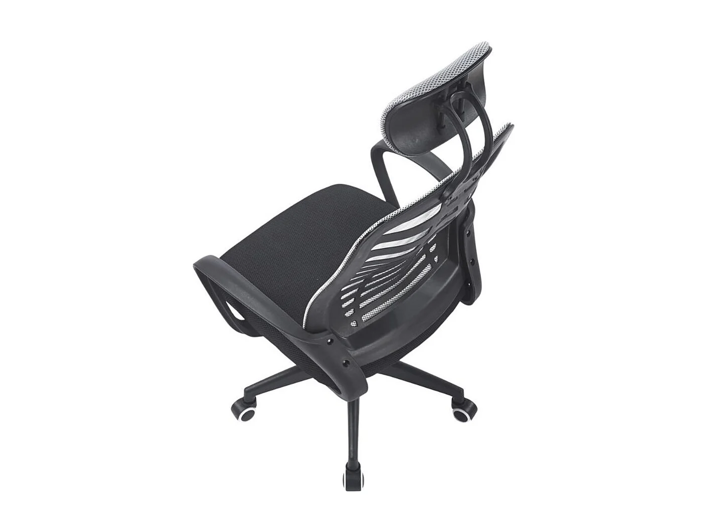 Silla de oficina Kneck reposacabezas regulable gris 106-116x58,5x56 cm Adec