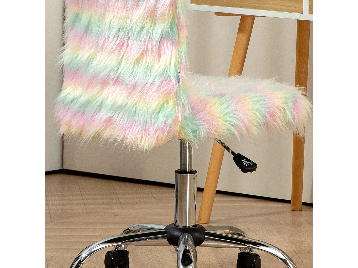 Silla de escritorio Unicornio Homcom altura ajustable 89-99x42x58 cm