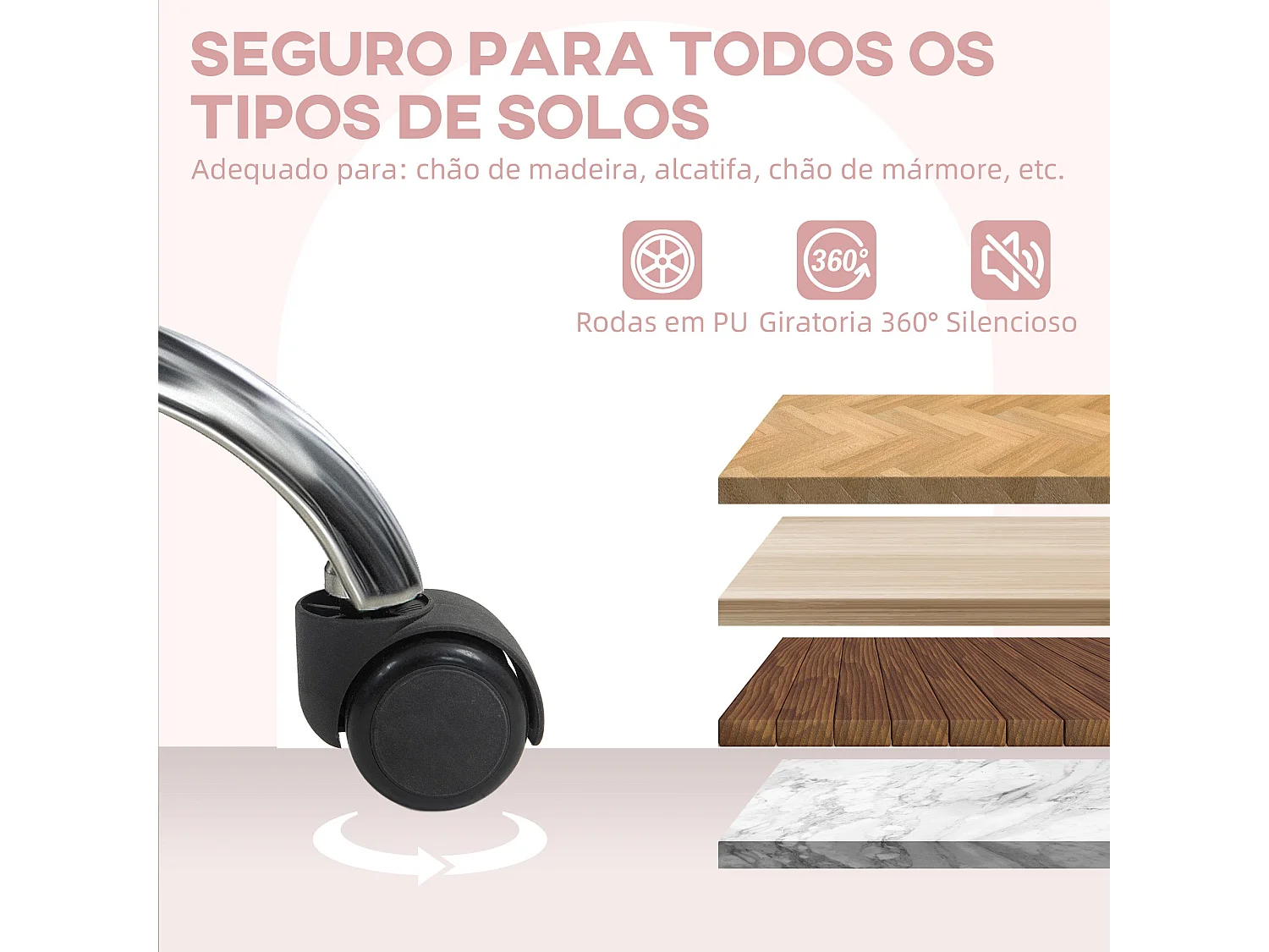Cadeira de Escritório Aurora Multicor – Conforto e Estilo para Seu Espaço de Trabalho