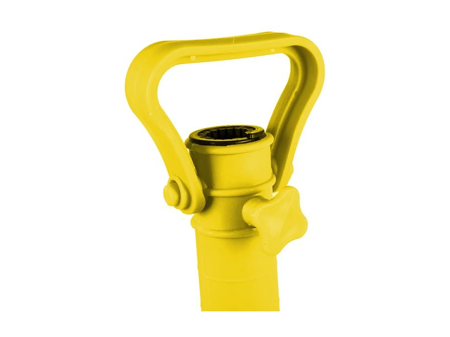 Pincho sombrilla amarillo de plástico