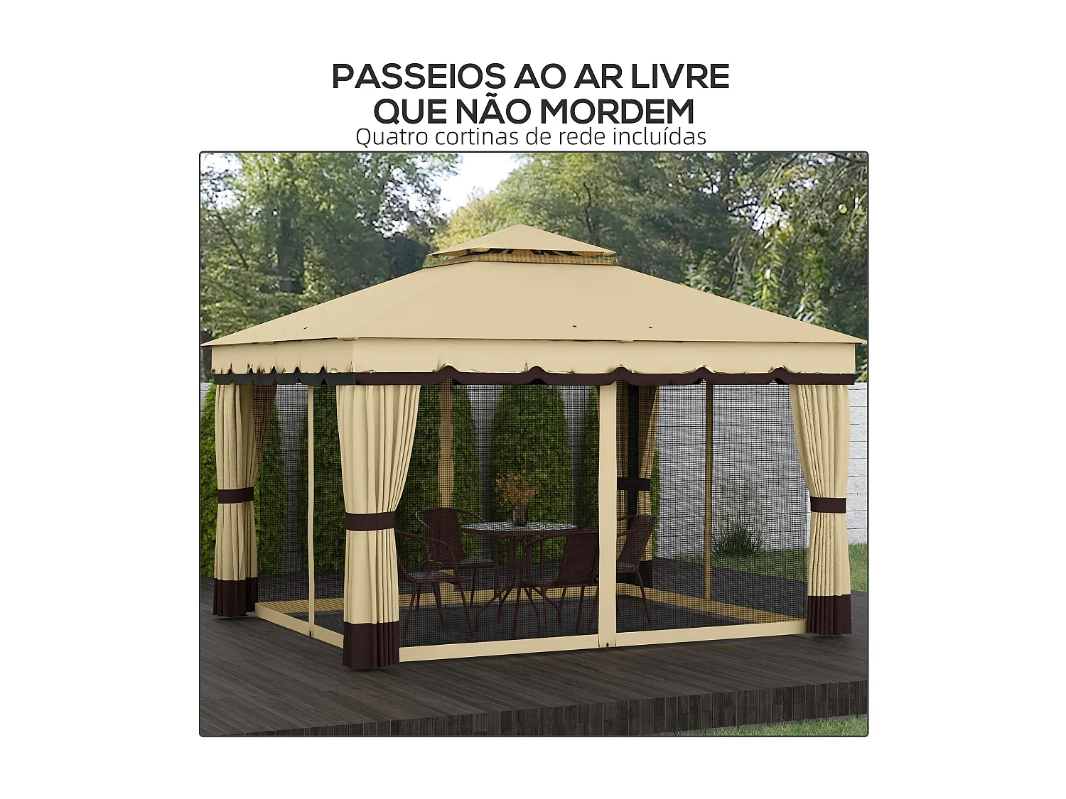 Pérgola de Jardim Forli – Estrutura Resistente e Elegante para Ambientes Externos