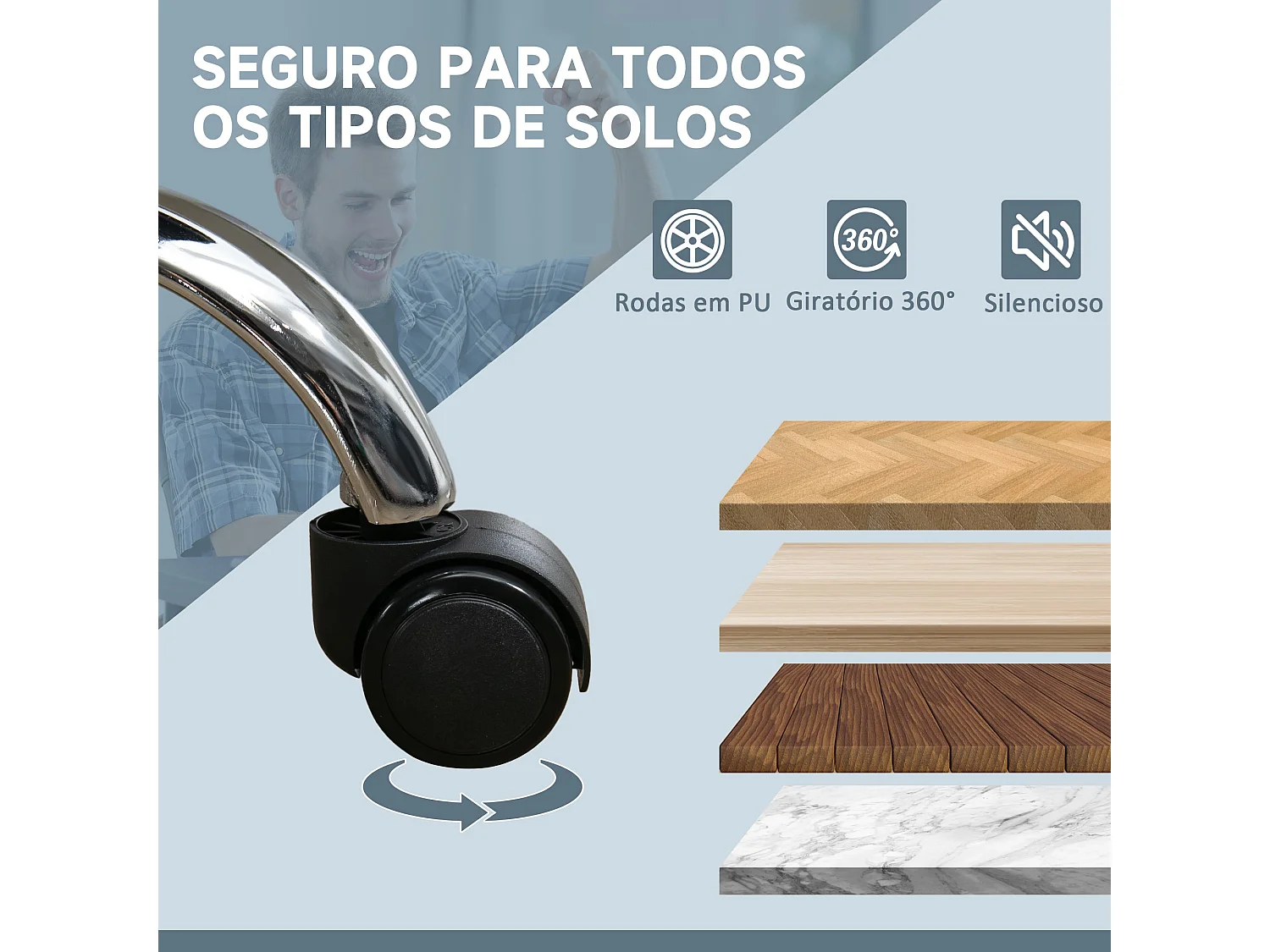 Cadeira de Escritório Vinsetto com Massagem e Aquecimento - Conforto e Estilo para o Seu Espaço de Trabalho