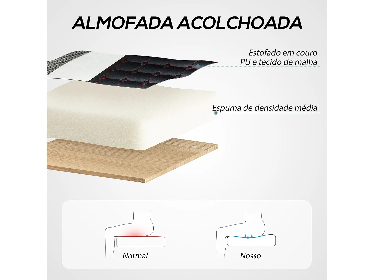 Silla gaming Alonso Homcom altura regulable + inclinable rojo 107,5-116,5x60,5x67 cm