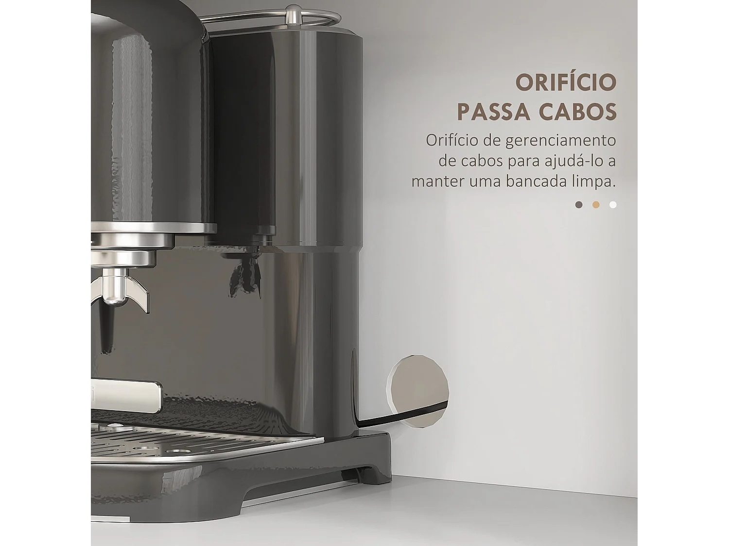 Aparador de cocina Green Homcom 2 armarios + cajones + encimera blanco 180x70x40 cm