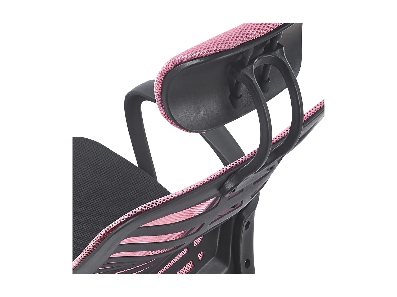 Silla de oficina Kneck reposacabezas regulable rosa 106-116x58,5x56 cm Adec