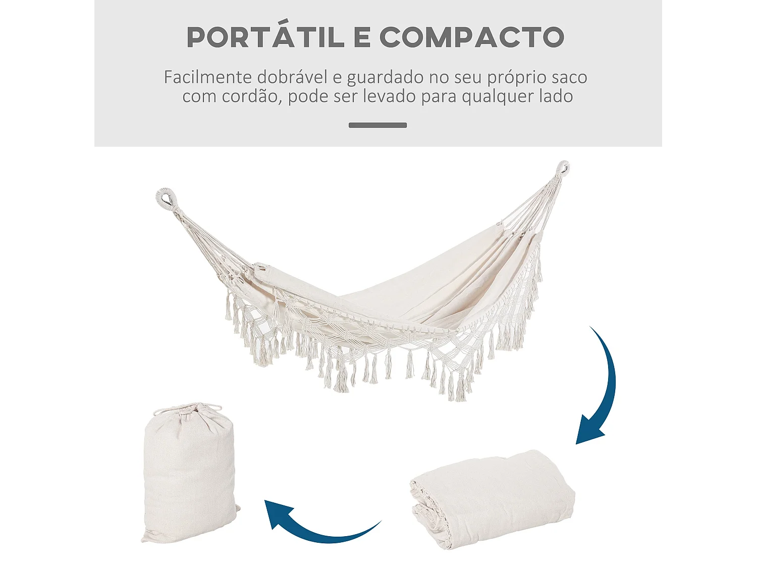 Outsunny hamaca colgante 288x150 cm hamaca de jardín de esti