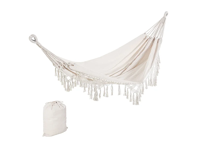 Cama de Rede Suspensa em Algodão e Poliéster 288x150 cm – Ideal para Relaxar e Aventuras ao Ar Livre