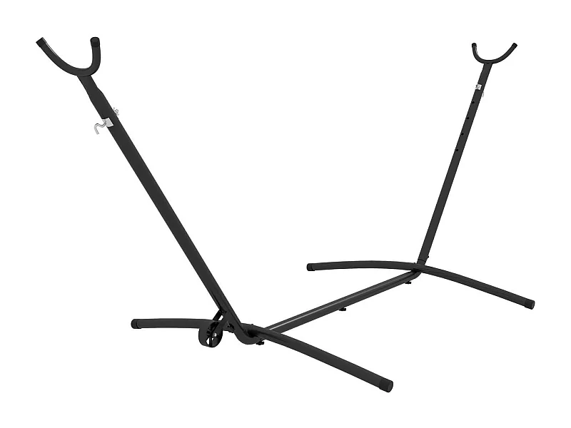 Soporte para hamacas Kea Outsunny 6 niveles de ajuste negro 115x290x120 cm