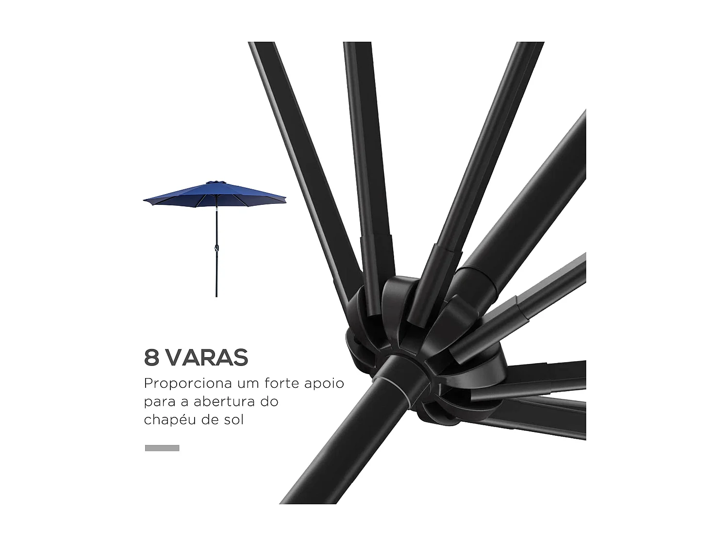 Guarda-sol de Jardim Padova 295x250 - Proteção Solar Elegante e Funcional