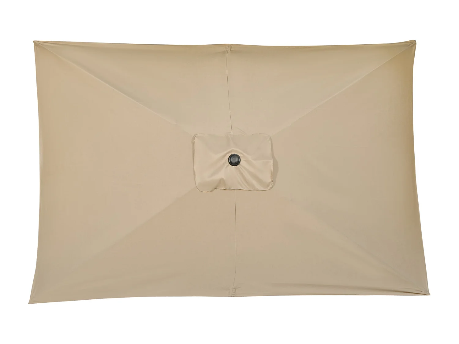 Sombrilla Sand Outsunny inclinable + plegable marrón 253x295x195 cm