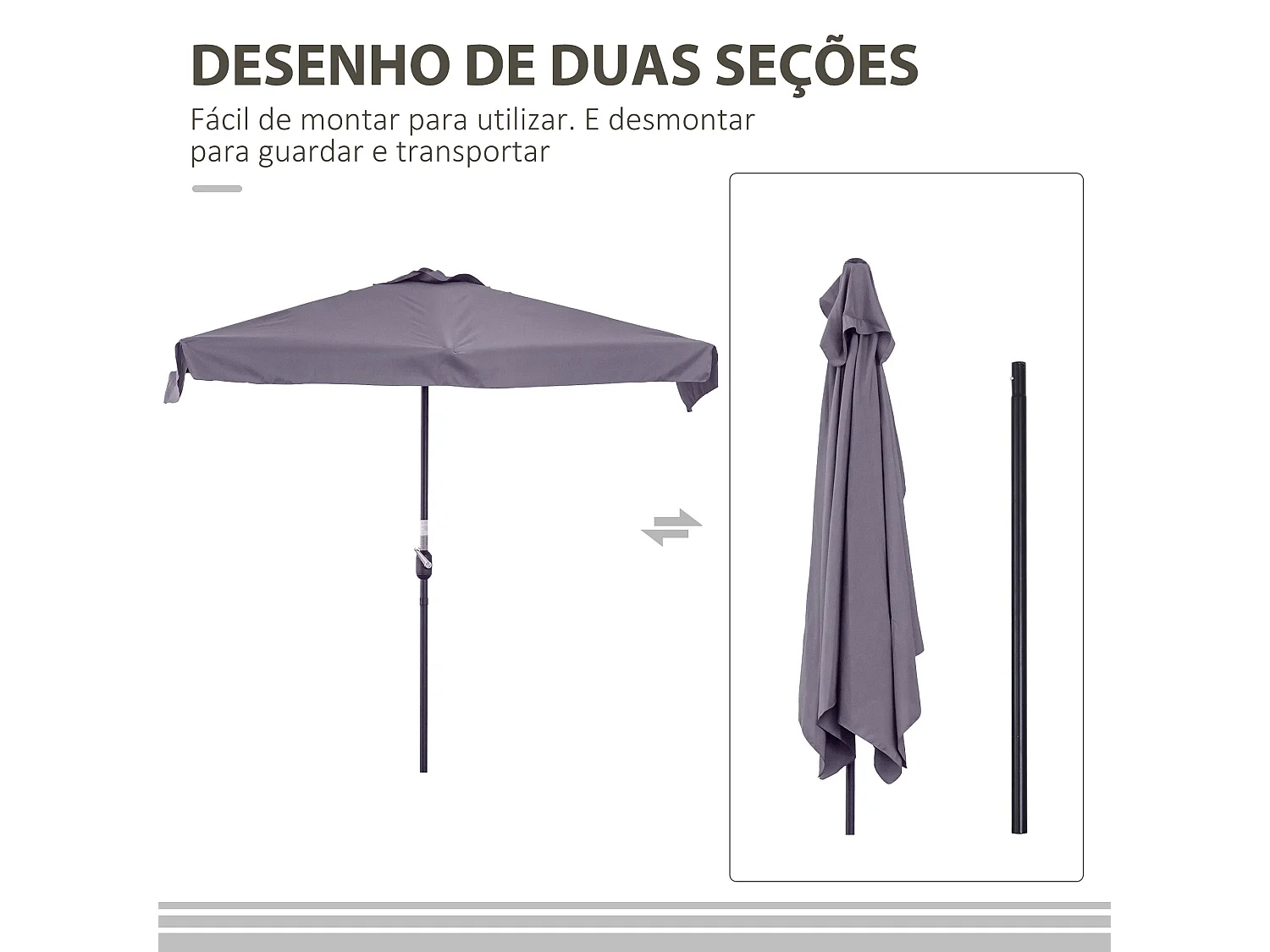 Guarda-Sol Versalhes: Estilo e Proteção UV para Seu Jardim