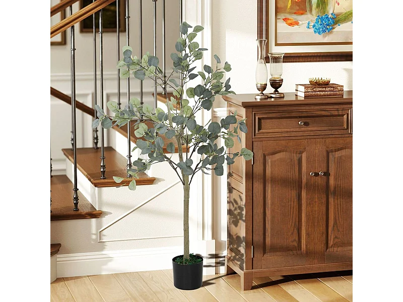 Planta artificial Eucaliptus 230 hojas verde 150 cm