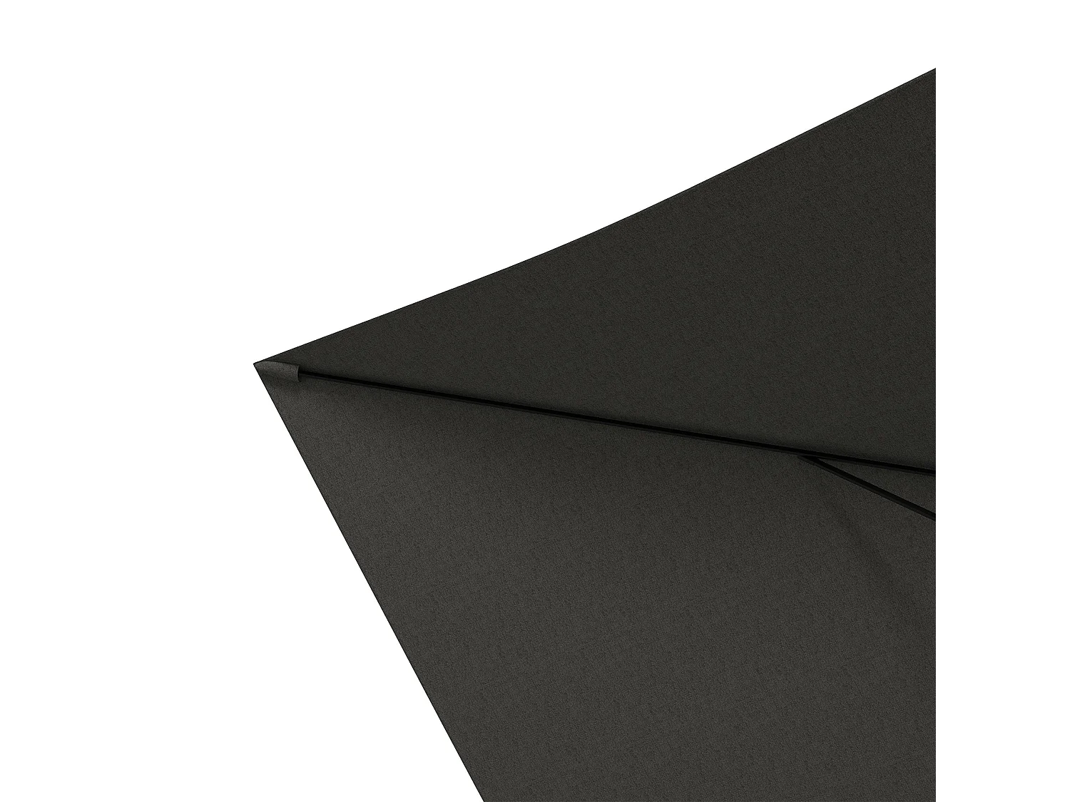 Sombrilla Charlotte Outsunny rectangular manivela + protección UV50+ gris 248x205x290 cm
