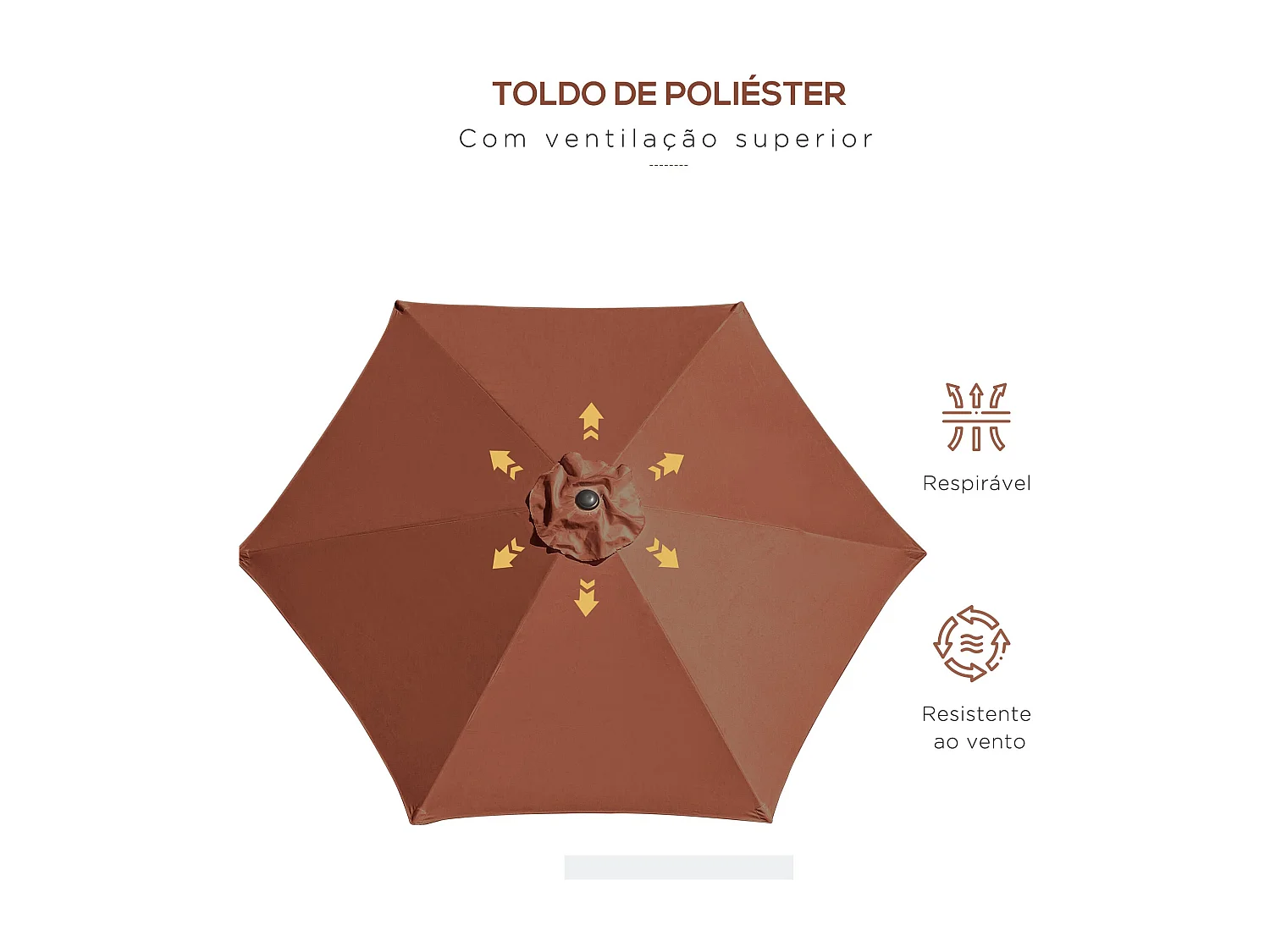 Guarda-sol de Jardim Elegante – Modelo Como 260x235cm para Proteção Solar Ideal