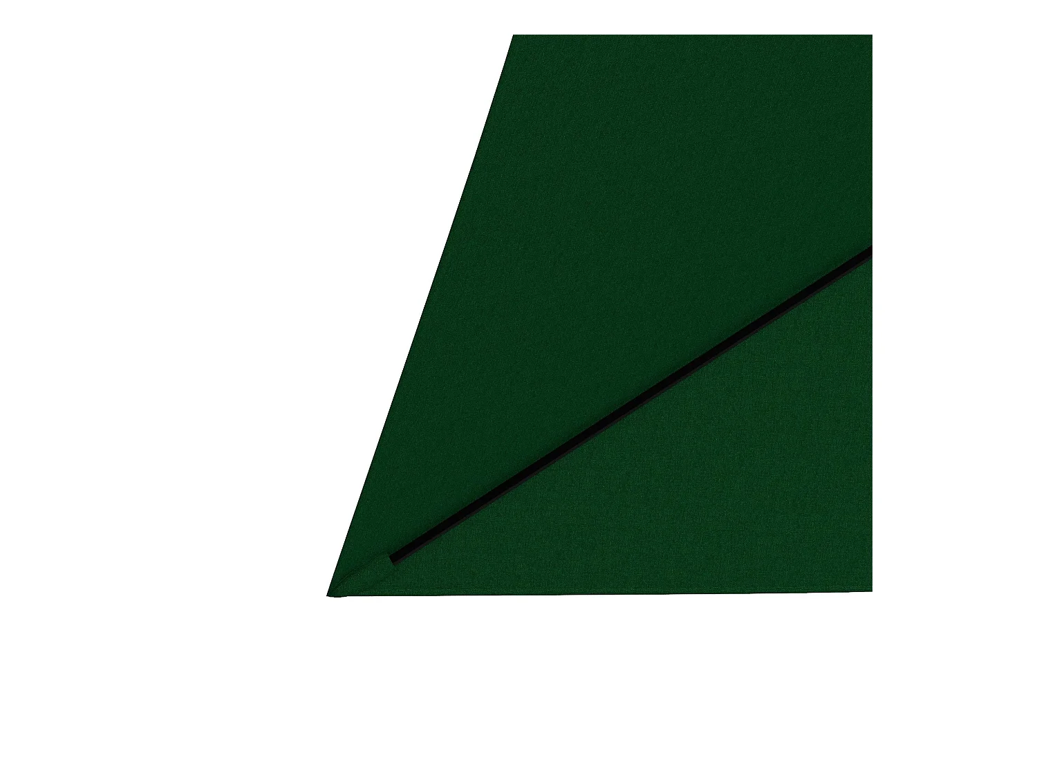 Sombrilla de jardín Gari Outsunny reclinable 6 varillas + manivela verde 248x205x290 cm