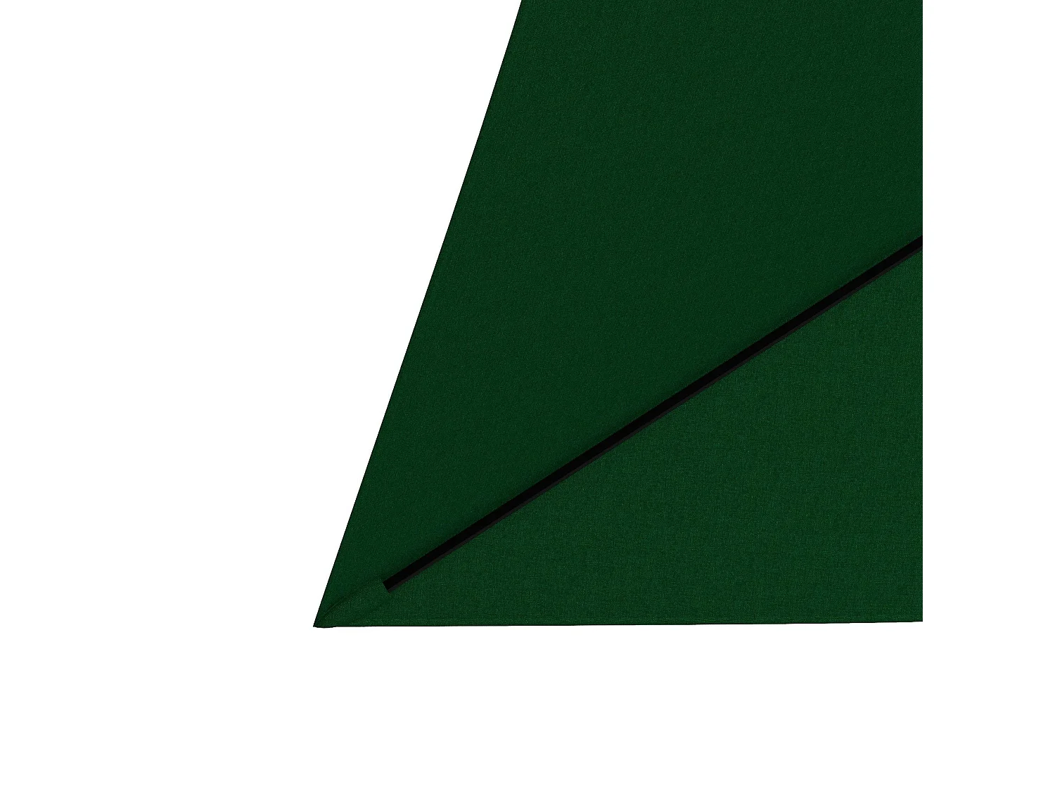 Sombrilla de jardín Gari Outsunny reclinable 6 varillas + manivela verde 248x205x290 cm