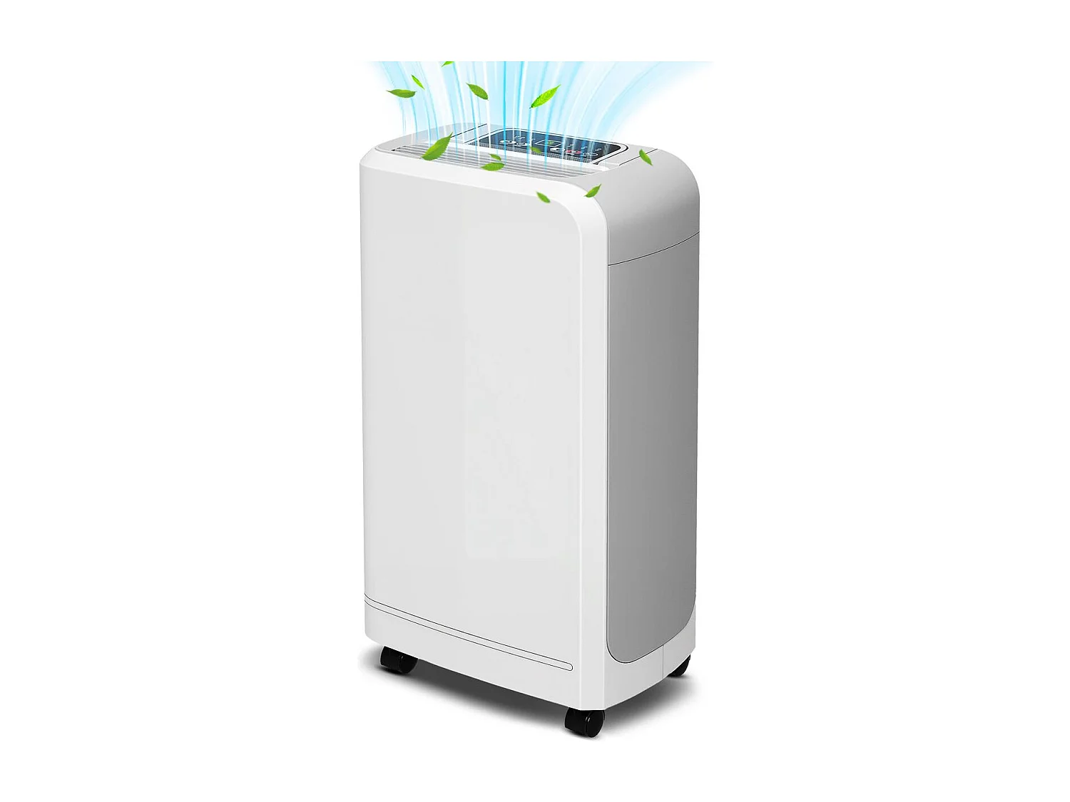 Deshumidificador eléctrico Fresh Homcom 12L 2 velocidades blanco 50,6x28x18 cm