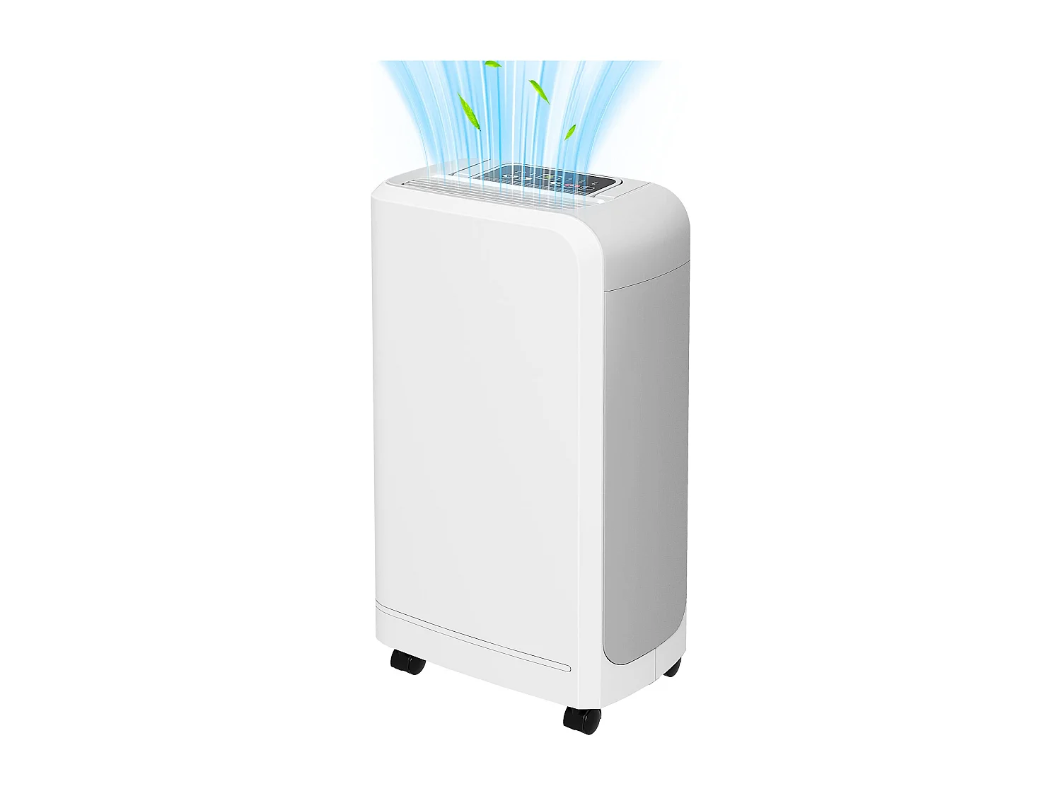 Deshumidificador eléctrico Fresh Homcom 12L 2 velocidades blanco 50,6x28x18 cm