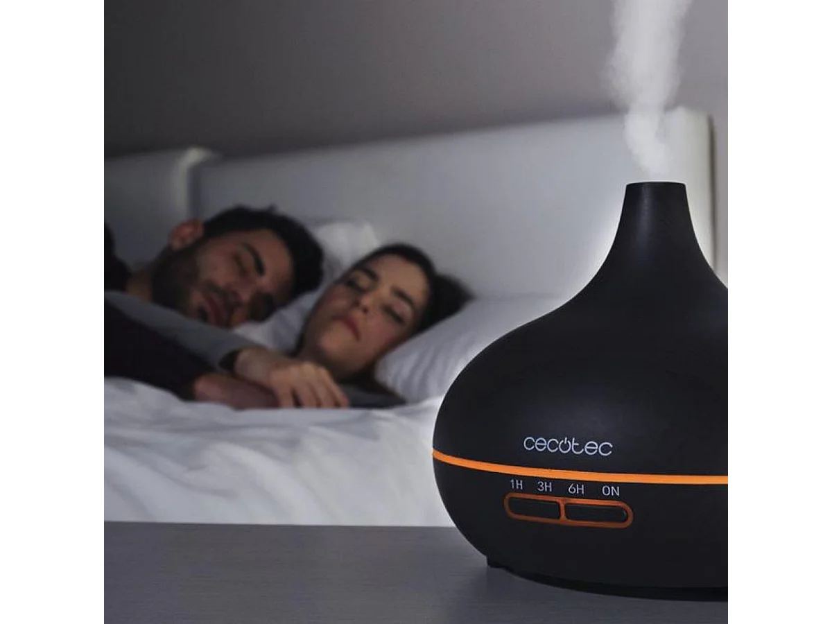 Humidificador Cecotec Pure Aroma 300 Yang 7 colores LED negro 300 ml