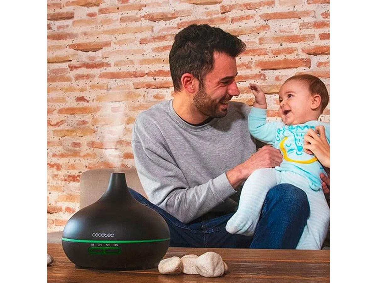 Humidificador Cecotec Pure Aroma 300 Yang 7 colores LED negro 300 ml