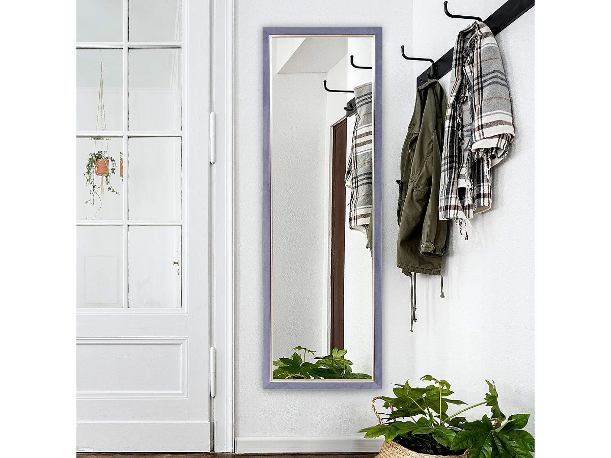 Espejo de pie Chile Homcom con soporte gris 150x50 cm