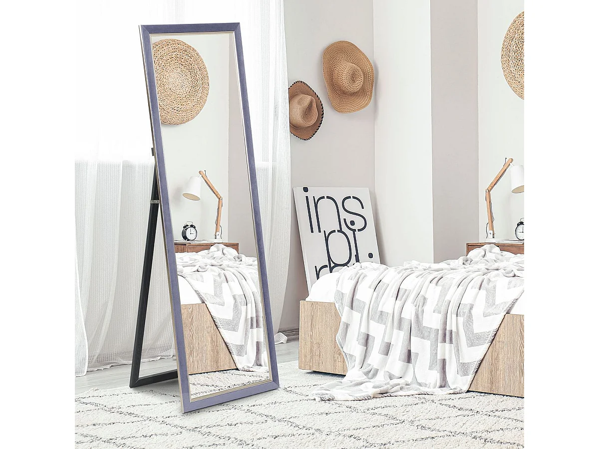 Espejo de pie Chile Homcom con soporte gris 150x50 cm