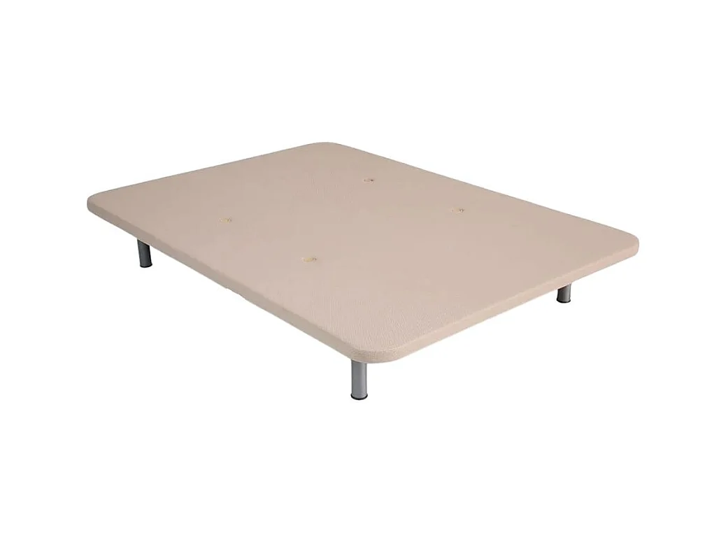 Base tapizada Somg tejido 3D beige 90x190 cm