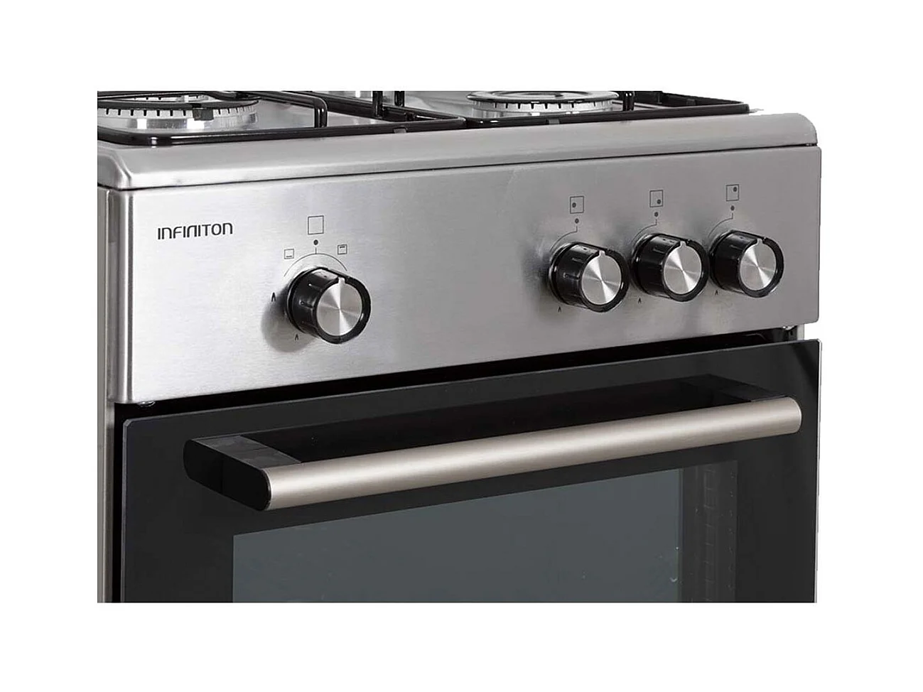 Cocina de gas con horno Infiniton CC57TAC 43L 3 fuegos inox 49 cm