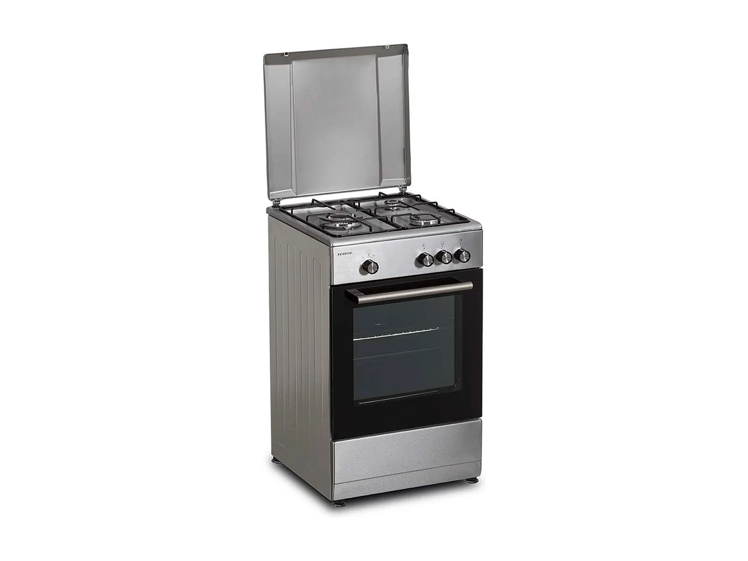 Cocina de gas con horno Infiniton CC57TAC 43L 3 fuegos inox 49 cm