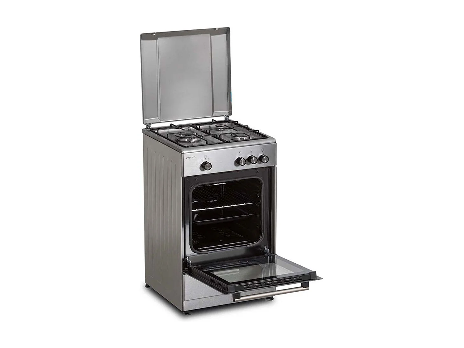 Cocina de gas con horno Infiniton CC57TAC 43L 3 fuegos inox 49 cm