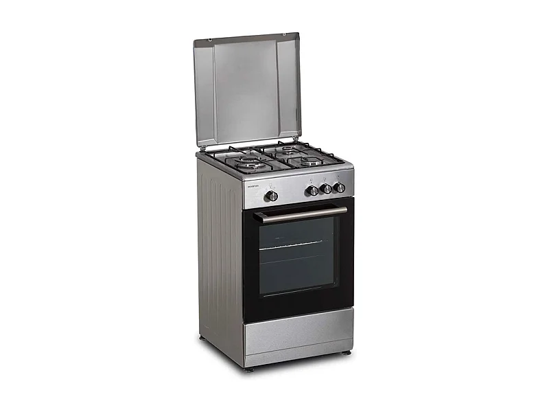 Cocina de gas con horno Infiniton CC57TAC 43L 3 fuegos inox 49 cm